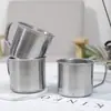 R163 Copo de Boca de Aço Metálico Copo Pequeno Copo de Aço 7cm Copo de Água Copo de Chá Copo de Vinho Um Yuan Um Fornecimento