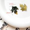 Guofeng Sensación Fresca Simulación Hoja Hoja de Arce Ginkgo Colgante Termorretráctil DIY Hecho a Mano Horquilla Accesorios para el Cabello