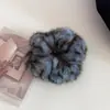 Goma para el pelo de felpa con estampado de cebra para otoño e invierno, Cuadrada y redonda mismo estilo, Suave y esponjosa goma para el pelo, Accesorio para el pelo de alta gama para moño