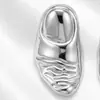 Anillos Metálicos Irregulares con Textura Retro de Nicho Europeo y Americano, Anillos Apilables de Moda y Únicos tipo Armadura para la Punta de los Dedos para Mujeres