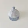Gorro Coreano para Bebé Yipan Estilo Nuevo Primavera y Otoño Ins Gorra de Béisbol a Rayas con Bola Protección Solar para Bebés Gorro Solar para Niños