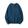 Camiseta de algodón pesado de 380 g, cuello redondo grueso, manga larga de rizo, color liso, playera base para hombre y mujer, suéter tipo pullover sin capucha