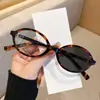 Óculos de Sol Gatinho Novo Estilo Transfronteiriços, Óculos Oval Tendência Moda Tiktok, Óculos Fotocromáticos