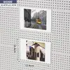 Estantería de Tablero Perforado para Sala de Estar Almacenamiento en Toda la Pared Puerta de Entrada Tablero Colgante para Entrada Decoración de Pared Tablero Perforado de Metal