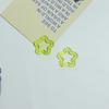 Pendientes colgantes de estrella de cinco puntas de color macarrón transparente de 30 mm con agujero, accesorios para llavero, material para colgante, bricolaje, hecho a mano