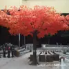 Hoja de Arce de Alta Simulación Árbol Falso para Interiores de Plástico Reforzado con Fibra de Vidrio Árbol de Arce de Doble Color Amarillo Verde Zen Japonés Decoración de Paisajismo