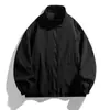 Chaqueta cárdigan cortavientos casual para deportes al aire libre con cuello alto para hombre, cortavientos fino de primavera y otoño, chaqueta impermeable para hombre de comercio exterior