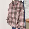 Camisa de Cuadros para Mujer, Primavera y Otoño, Estilo Retro Americano, Corte Holgado, Sensación de Alta Calidad, Moda Callejera de Alta Gama, Chaqueta Casual, Nuevo Estilo Chino