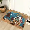 Alfombrillas Decorativas Navideñas Más Vendidas Transfronterizas, Felpudos, Resistentes a Manchas, Antideslizantes, Fáciles de Mantener, Alfombrillas Gruesas de Bucle de Fibra de Coco Artificial