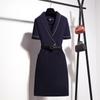 Vestido Profesional 2025 Nuevo Verano Elegante Estilo Diosa Ropa de Trabajo para Recepción de Hotel Departamento de Ventas Uniforme de Trabajo para Joyería