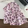 Pijama de Algodón Nube para Niños Verano Manga Corta Dibujos Animados Princesa Ropa de Casa para Niñas y Niños Mayores