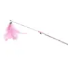 Nuevo Juguete para Gatos Palo de Juguete Hada para Gatos con Alambre de Acero, Plumas y Sonido, Palo de Madera Interactivo Juguete para Mascotas