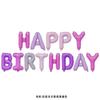 Set de Globos de Letras Happy Birthday Feliz Cumpleaños Inglés de 16 pulgadas Decoración para Fiesta Infantil