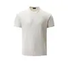 ¡Textura de gofre! Camiseta de hombre de manga corta con cuello redondo, de color liso, transpirable, elástica, sencilla y versátil, para el verano, de secado rápido