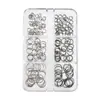 Acessórios para Nail Art de Anel Perfurado de 6 Grades Popular Transfronteiriço Estilo Europeu e Americano Círculo Redondo Metal DIY Acessórios de Unha Vestíveis