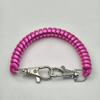 Pulsera de plástico con resorte antipérdida para teléfono móvil, de imitación de color chapado, para hombre y mujer, llavero, cadena con colgante para bolso y tarjeta