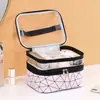 Base Líquida Emulsão Aquosa Bolsa de Cosméticos Grande Capacidade Portátil Cosméticos Viagem Bolsa de Cosméticos Multifuncional Estojo Cosmético Impermeável
