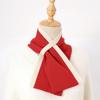 Cachecol Feminino Inverno Sensação de Alta Qualidade Xadrez Inverno Explosões Estilo Coreano Combina com Tudo Tricotado Gola Falsa Cruz Pulôver Cachecol