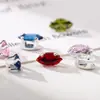 Montura de Cuatro Garras con Garras de Zirconia de Color en Forma de Marquesa Pulsera DIY Accesorios de Joyería con Pedrería Cosidos a Mano