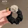 Elástico de Cabelo de Pérola Coreano e Japonês Hot Selling Dongdaemun Exquisito Alta Elasticidade para Rabo de Cavalo Coque Acessório de Cabelo