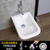 Lavabo con Balcón Lavabo de Lavandería Lavabo Integrado para Trapeador Lavabo para Trapeador Agua para Lavar Trapeador Lavabo para Trapeador Cerámico Tabla de Lavar Automática