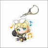 Llaveros de Hatsune Future Accesorios Acrílico Marca Canción de Patrulla Colgante de Espejo y Campana Adornos de Animación