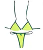 Traje de baño bikini sexy de dos piezas sin espalda moda Y2K, nueva ropa de mujer europea y americana de verano 2026
