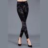Leggings finos de primavera y otoño de porcelana azul y blanca con flores de diamante, ajuste suave y ceñido, pantalones pitillo, venta al por mayor de comercio exterior, superventas