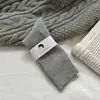 Calcetines de rayas verticales grises oscuras de pasarela para mujer, calcetines de tubo medio para otoño e invierno, algodón, negros, estilo japonés, calcetines de rizo, calcetines largos