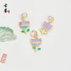 Pingente de Zircônia Microincrustada Gota de Óleo para Mulheres, Pingente de Colar de Morango Estilo Ins Mais Vendido, Fresco de Verão e Sensação de Alto Padrão