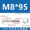 Tornillos de Acero Inoxidable 304 con Rosca Parcial y Hexágono Exterior y Accesorios de Perno Extendido M6M8M10M12M14M16M20
