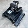 Cortador de Grama de Esteira a Gasolina Totalmente Automático com Controle Remoto Zhongyuan para Terrenos Florestais, Cortador de Grama a Gasolina com Controle Remoto para Ervas Daninhas em Pomares