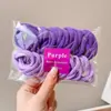 Coloridos coleteros para el cabello de niños estilo coreano, ligas de goma desechables de alta elasticidad, versátiles y suaves con el cabello, coleteros para bebé para peinados de moño