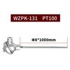 Sensor de temperatura PT100 de termopar blindado tipo K WRNK-131 Conjunto de resistencia térmica blindada tipo WZPK