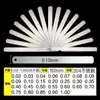 Calibrador de espesores 0.01-5mm calibrador de tapones regla de tapones medidor de espesores medidor de holgura herramienta de ajuste de válvulas MLA10