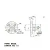 Base de Suporte para Eixo Óptico Tipo Flange Redonda Countersunk de Aço Cstf com Mecanismo de Suporte Fixo Suporte Rbn61