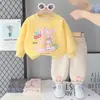 Conjunto para Meninas 2026 Nova Roupa Infantil de Primavera e Outono Moletom Little Pony Conjunto de Duas Peças Roupa de Primavera e Outono para Bebê Menina Menina Pequena
