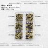 Broca de diamante para nail art tcheca 6 caixas broca de diamante pontiaguda joias de nail art fundo pontiagudo strass diamante colorido nail art
