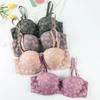 Comércio exterior transfronteiriço spot atacado renda sutiã sexy feminino com aro de aço top Suporte sustentação reunido ajustável lingerie
