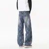 2026 Novo Jeans Artístico Estilo Japonês Harajuku Simples Tendência Moda Versátil Casual Novo Estilo em