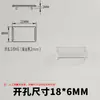 Unidad Principal de Anillo Inflable de Alto Voltaje Botón de Protección Cubierta Protectora Transparente Botón de Desconexión/Conexión Ventana de Observación Redonda Accesorios para Gabinete F