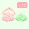 Estilo Elemental Dibujo Animado Simulación Pastel Molde para Galletas con Forma de Corazón DIY Lindo Tridimensional Presionado Fondant Herramienta para Hornear en Casa