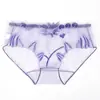 Calcinhas de Renda com Tule para Mulheres no Verão Leves Confortáveis Transparentes Respiráveis Tamanho Plus Sem Costura Bordadas Novas