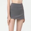 Falda línea A Shorts de fitness antideslizantes para mujer Verano Cintura alta Levanta glúteos Suelta Transpirable Deportes Correr Tenis Yoga Falda