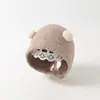 Toucas para Bebê para Outono e Inverno, Toucas de Tricô Super Fofas e Engraçadas para Meses Pequenos, Toucas de Lã para Bebês com Proteção para Orelhas