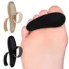 Separador de Dedos de Furo Único para Correção de Joanete e Dedo em Martelo Almofada de Suporte Ortopédico Clipe de Separação de Dedos Sobrepostos Ajustável