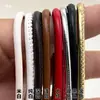 Accesorios de Joyería al por Mayor Cuerda Redonda Cosida a Mano Hilada con Núcleo Cuerda de Cuero PU Colorido Pulsera Accesorios de Ropa Cuerda de Cuero