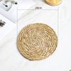 Esterilla Tejida de Juncia para Mesa de Comedor, Aislante de Calor, Posavasos, Posaplato, Esterilla Decorativa para Restaurante, Esterilla para Comedor Occidental, Esterilla Antiescaldado para Cocina, Esterilla Antideslizante