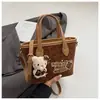 Bolsa Leopard Print Tendência de Nicho para Mulheres Outono e Inverno 2025 Bolsa de Mão Transversal Versátil Retrô Bolsa Saco