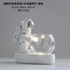 Ornamentos de astronauta criativo nórdico com hidroponia leve Ampulheta em vaso Presentes para meninos Decorações de sala de estar Astronauta